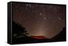 Glowing Active Volcanic Crater of Volcan Telica at Night with Star Trails and Shooting Star-Rob Francis-Framed Stretched Canvas