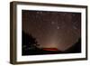 Glowing Active Volcanic Crater of Volcan Telica at Night with Star Trails and Shooting Star-Rob Francis-Framed Photographic Print