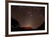 Glowing Active Volcanic Crater of Volcan Telica at Night with Star Trails and Shooting Star-Rob Francis-Framed Photographic Print