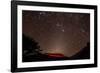 Glowing Active Volcanic Crater of Volcan Telica at Night with Star Trails and Shooting Star-Rob Francis-Framed Photographic Print