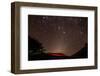 Glowing Active Volcanic Crater of Volcan Telica at Night with Star Trails and Shooting Star-Rob Francis-Framed Photographic Print