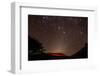 Glowing Active Volcanic Crater of Volcan Telica at Night with Star Trails and Shooting Star-Rob Francis-Framed Photographic Print