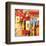 Glowing City Art Painting-null-Framed Art Print