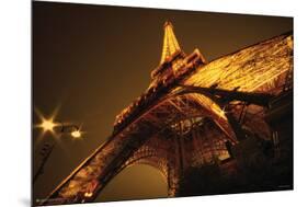Glowing Eiffel Tower-null-Mounted Poster