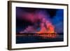 Glowing Lava, Eruption at the Holuhraun Fissure, Bardarbunga Volcano, Iceland-Ragnar Th Sigurdsson-Framed Photographic Print