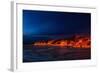 Glowing Lava from the Eruption at the Holuhraun Fissure, Near the Bardarbunga Volcano-null-Framed Photographic Print