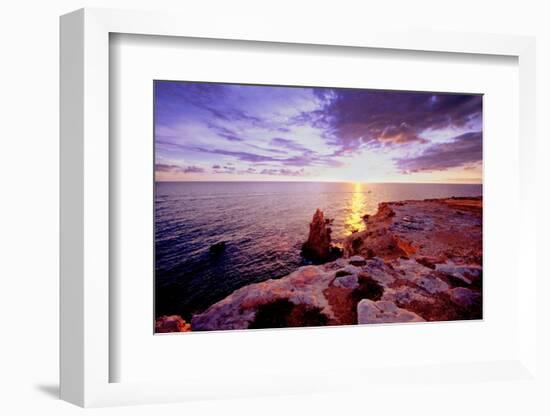 Glowing Rocks of Cabo Rojo, Puerto Rico-George Oze-Framed Photographic Print