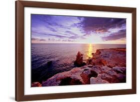 Glowing Rocks of Cabo Rojo, Puerto Rico-George Oze-Framed Photographic Print