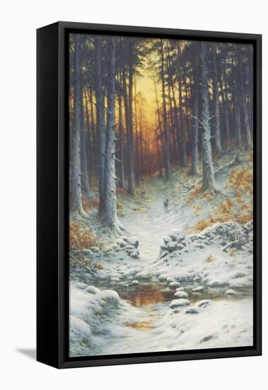 Glowing Sunset-Joseph Farquharson-Framed Stretched Canvas