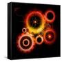 Glowing Techno Gears-Viktorus-Framed Stretched Canvas