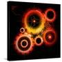 Glowing Techno Gears-Viktorus-Stretched Canvas