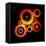 Glowing Techno Gears-Viktorus-Framed Stretched Canvas