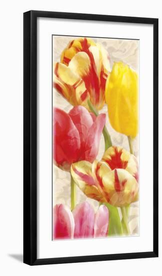 Glowing Tulips I-Janel Pahl-Framed Giclee Print