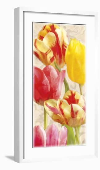 Glowing Tulips I-Janel Pahl-Framed Giclee Print