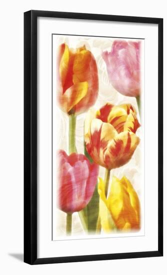 Glowing Tulips II-Janel Pahl-Framed Giclee Print