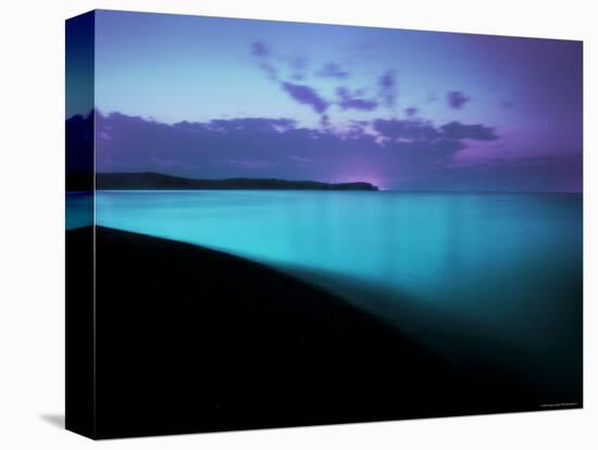 Glowing Turquoise Blue Waters-Jan Lakey-Stretched Canvas