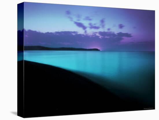 Glowing Turquoise Blue Waters-Jan Lakey-Stretched Canvas