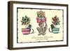 Glückwunsch Geburtstag, Hund Mit Brief, Katzen, Blumen-null-Framed Giclee Print