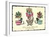 Glückwunsch Geburtstag, Hund Mit Brief, Katzen, Blumen-null-Framed Giclee Print