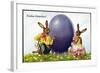 Glückwunsch Ostern, Hasenpärchen Mit Osterei-null-Framed Giclee Print