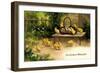 Glückwunsch Ostern, Korb Mit Ostereiern Und Küken-null-Framed Giclee Print