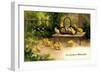 Glückwunsch Ostern, Korb Mit Ostereiern Und Küken-null-Framed Giclee Print