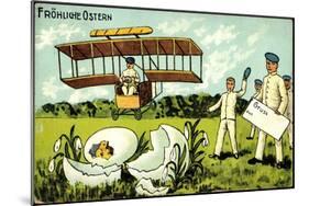 Glückwunsch Ostern, Küken Schlüpft, Flugzeug-null-Mounted Premium Giclee Print
