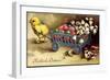 Glückwunsch Ostern, Küken Zieht Wagen Mit Ostereiern-null-Framed Premium Giclee Print