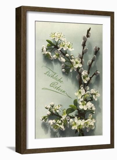 Glückwunsch Ostern, Obstblüten Und Weidenkätzchen-null-Framed Giclee Print