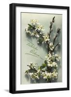 Glückwunsch Ostern, Obstblüten Und Weidenkätzchen-null-Framed Giclee Print