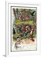 Glückwunsch Ostern, Osterhasen Kämpfen Um Ostereier-null-Framed Giclee Print