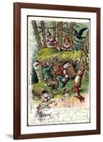 Glückwunsch Ostern, Osterhasen Kämpfen Um Ostereier-null-Framed Giclee Print