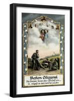 Glückwunsch Ostern, Soldaten Beim Träumen, Engel-null-Framed Giclee Print