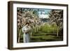 Glückwunsch Pfingsten, Frau Mit Blumen, Baumblüte-null-Framed Giclee Print