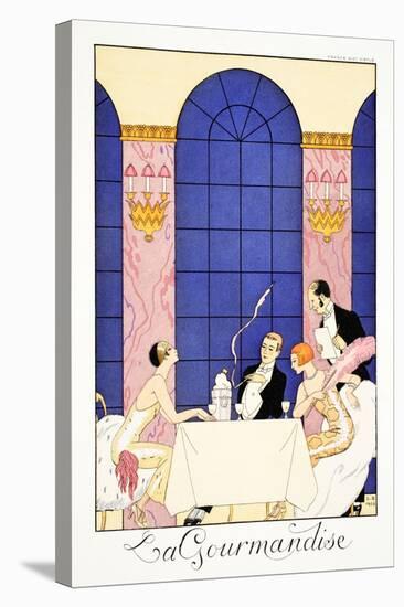 Gluttony, from 'Falbalas and Fanfreluches, Almanach des Modes Présentes, Passées et Futures', 1925-Georges Barbier-Stretched Canvas