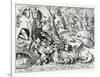 Gluttony, from the Seven Deadly Sins, Engraved by Pieter Van Der Heyden (C.1530-72) 1558-Pieter Bruegel the Elder-Framed Giclee Print