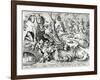 Gluttony, from the Seven Deadly Sins, Engraved by Pieter Van Der Heyden (C.1530-72) 1558-Pieter Bruegel the Elder-Framed Giclee Print