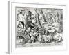 Gluttony, from the Seven Deadly Sins, Engraved by Pieter Van Der Heyden (C.1530-72) 1558-Pieter Bruegel the Elder-Framed Giclee Print