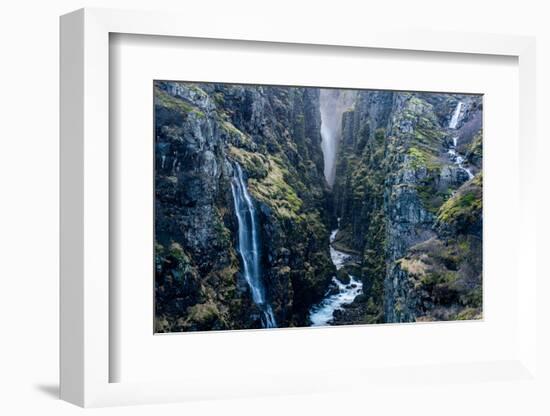 Glymur Waterfall, Iceland, Polar Regions-John Alexander-Framed Photographic Print