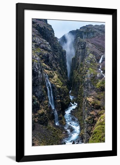 Glymur Waterfall, Iceland, Polar Regions-John Alexander-Framed Premium Photographic Print