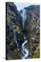 Glymur Waterfall, Iceland, Polar Regions-John Alexander-Stretched Canvas