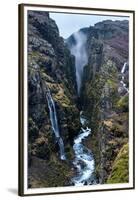 Glymur Waterfall, Iceland, Polar Regions-John Alexander-Framed Premium Photographic Print