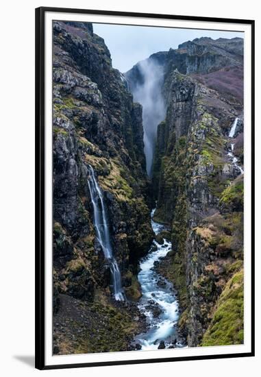 Glymur Waterfall, Iceland, Polar Regions-John Alexander-Framed Premium Photographic Print