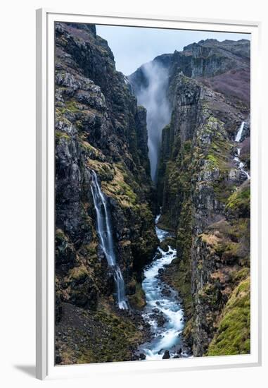 Glymur Waterfall, Iceland, Polar Regions-John Alexander-Framed Premium Photographic Print