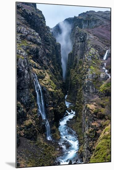 Glymur Waterfall, Iceland, Polar Regions-John Alexander-Mounted Photographic Print