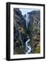 Glymur Waterfall, Iceland, Polar Regions-John Alexander-Framed Premium Photographic Print