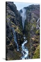 Glymur Waterfall, Iceland, Polar Regions-John Alexander-Stretched Canvas