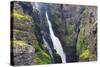 Glymur Waterfall, Iceland's Tallest at 198M, Iceland, Polar Regions-Christian Kober-Stretched Canvas