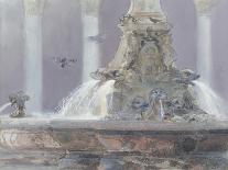 The Pantheon Fountain, Rome, 1983-Glyn Morgan-Giclee Print