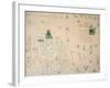 Glyph Map of Aztec Migration from Aztlan to Tenochtitlan, Published C.1830-Johann Friedrich Maximilian Von Waldeck-Framed Giclee Print